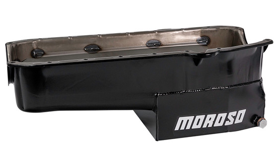 MOR21316 SBC C/T Oil Pan - 7qt. LH Dipstick