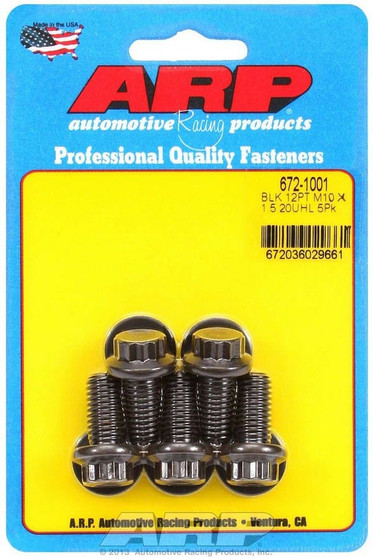 ARP672-1001 Bolt Kit - 12pt. (5) 10mm x 1.5 x 20mm