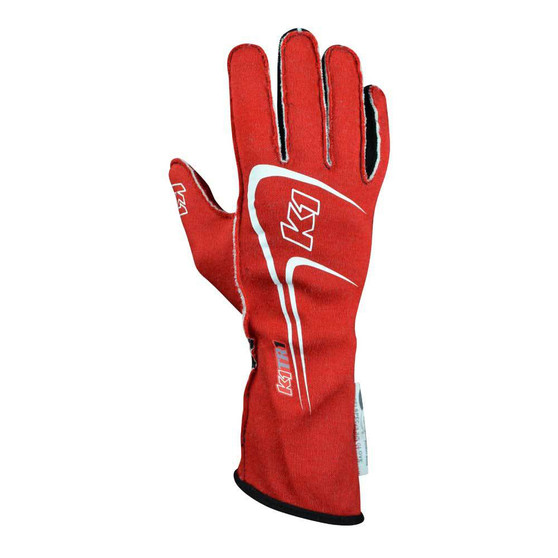 K1R23-TR1-R-4XS Glove Track 1 Red 4X- Small Youth