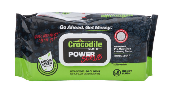 ALL12018 Croc Cloth Power Scrub 80pk