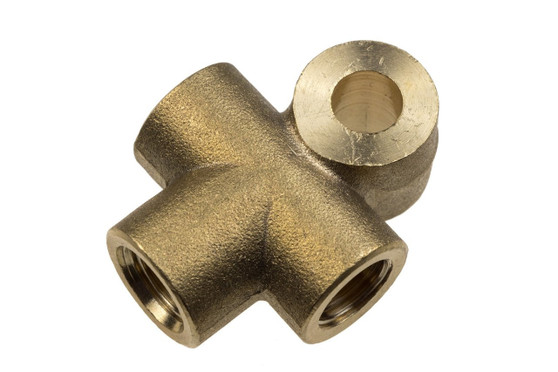 RHP346-03 3/8-24 IF GM Female Tee w/3/8-24 Concave