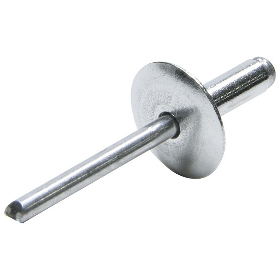 ALL18050 Lg Hd Rivet Silver Alum 250pk