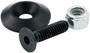 ALL18631 Countersunk Bolts #10 w/1in Washer Black 10pk