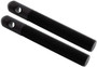 ALL18511 Alum Hood Pins 1/2in 1/4in Holes Black 2pk