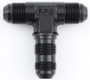 FRG483406-BL #6 Bulkhead Tee Fitting Black