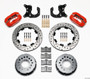 WIL140-2118-DR P/S Rear Disc Kit New Big Ford Drilled Red