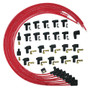 MOR73219 Blue Max Ignition Wire Set - Red