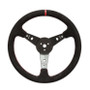 LON52-56797 Steering Wheel 15in Dished Suede Blk Spokes