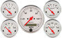 ATM1302 Arctic White Gauge Kit W/Red Pointer
