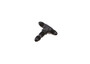 RHP834-04-2 4AN Bulkhead Adapter Tee Bulkhead On Side Black