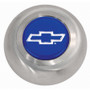 GRT5644 Stainless Steel Button - Blue Bowtie