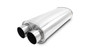 VIB10539 STREETPOWER Oval Muffler 3in Inlet/Outlet
