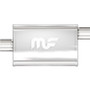 MAG11256 Stainless Muffler 2.5in Offset In/Center Out