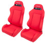 NRGRSC-210L/R Seat Type-R  Reclinable Red Cloth w/Red Stich