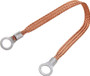 ALL76330-12 Copper Ground Strap 12in w/ 3/8in Ring Terminals