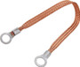 ALL76330-18 Copper Ground Strap 18in w/ 3/8in Ring Terminals