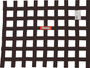 RQP725005 Ribbon Window Net SFI Black