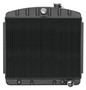 CCRCHT562AB 55-57 Chevy Radiator V8 AT Black