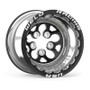 WEL83B-512278MB 15x12 Blk Alpha-1 Wheel 5x4.750BP 4in BS Blk DBL