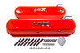 PFM141-257 GM LS Valve Covers - Slant Edge - Orange