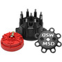 MSD84317 Distributor Cap & Rotor Kit Small Diameter Black