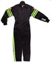 RQP1950795 Black Suit Single Layer Kids Large Green Trim