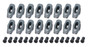 PQX6528901 SBF Roller Rocker Arms - 1.6 Ratio 3/8 Stud