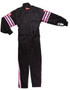 RQP1950893 Black Suit Single Layer Kids Medium Pink Trim