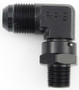 FRG499111-BL #10 x 3/8 MPT 90 Deg Swivel Adapter Black