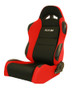 SCA80-1606-64L Sportsman Racing Seat - Left - Red Velour