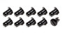 TXRCH-4401-10-BLK Oval Head Button Alum Black .500 Long 10 Pack