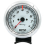 EQUE5078 3-3/8 Dia Tachometer 8000 RPM White Dial