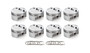 RTP1001602 SBC Dished Piston Set 4.030 Bore -  12.3cc