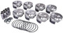 WPTPTS540A45 AMC 401 Dished  Piston Set 4.210 Bore -27cc