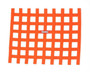 RQP721045 Ribbon Window Net Orange Non-SFI 18in x 24in