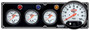 QRP61-6741 3-1 Gauge Panel OP/WT/OT w/5in Tach Black