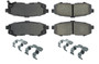 CBP105.10730 Posi-Quiet Ceramic Brake Pads with Shims and Har