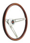 GTP36-5459 Steering Wheel GT Retro Wood Dark Finish