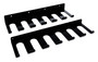 HRPHRP6521D-15C-BLK Radius Rod Tray 1.250in Rod-Double Stack  15in L