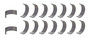 DAIRS5119V-STD Rod Bearing Set SBC w/2.000 Pin