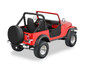 BES53038-15 80-95 Jeep CJ7 Black Denim Half Doors