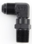 FRG499166-BL #6 x 3/8 MPT 90 Deg Swivel Adapter Black