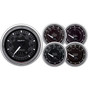 ATM9708 2/16 Chrono Chrome Gauge 5-Piece Gauge Kit
