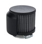 ALL36225 V/C Breather w/ Shield Black 1-3/8in