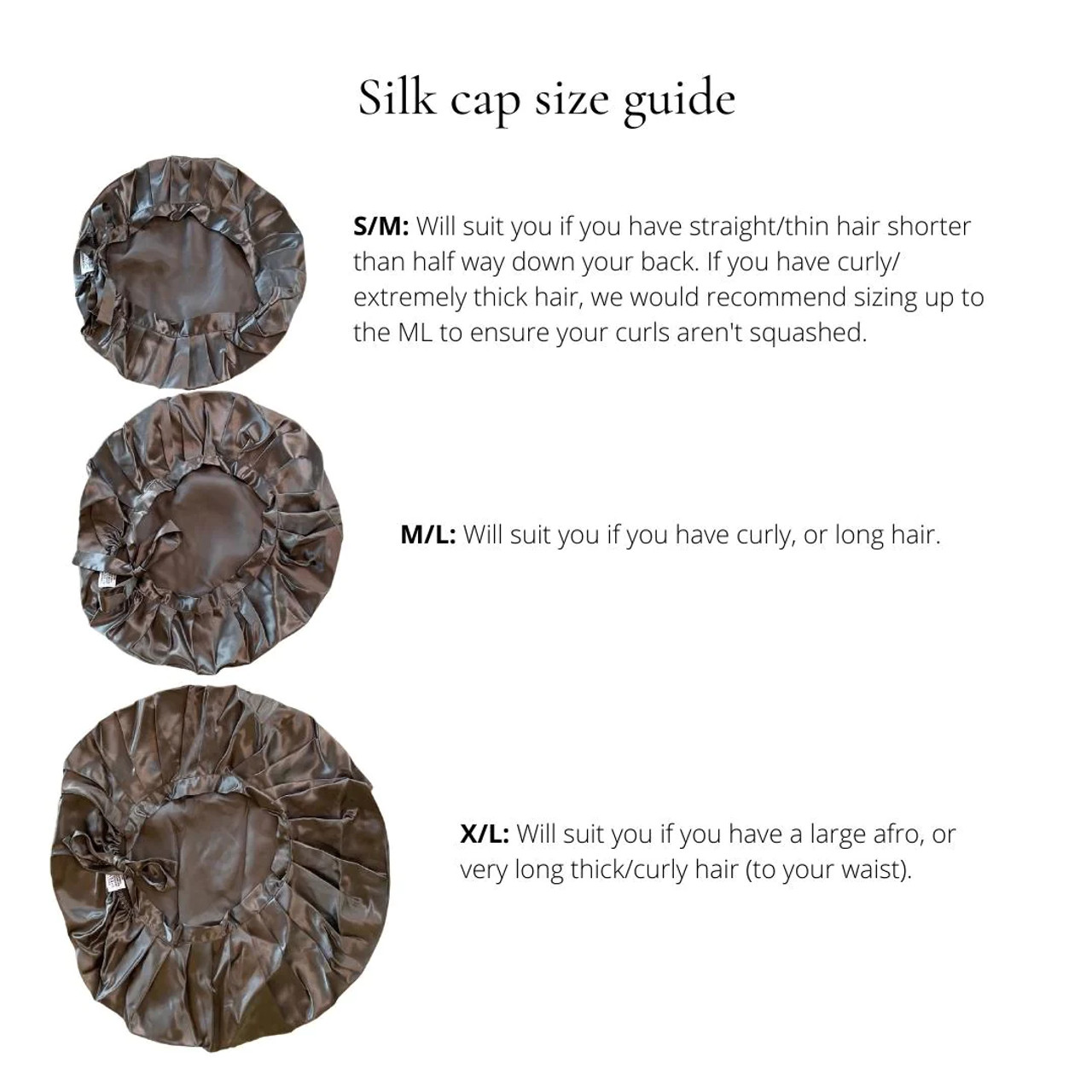 Strands of Silk Sleeping Cap - Charcoal  ML