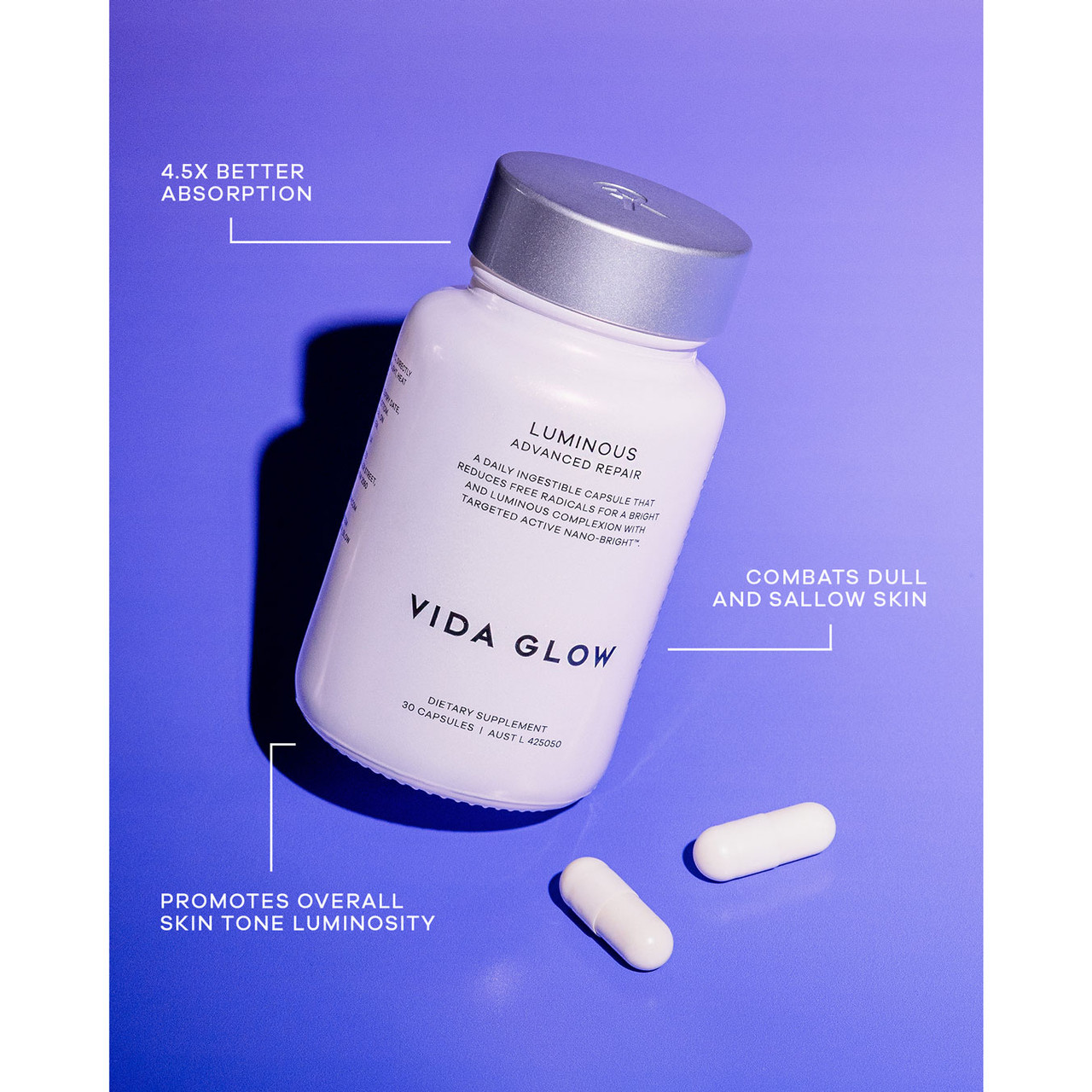 Vida Glow Luminous (30 Capsules) - BeautyWorks