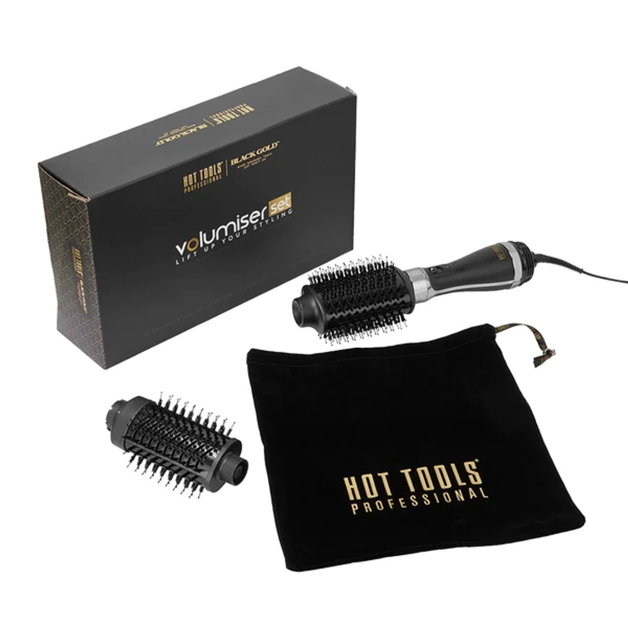 Hot Tools Black Gold Volumiser Detachable Dual Set