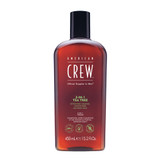 American Crew 3 in 1 Tea Tree Shampoo, Cond, Body Wash 450ml