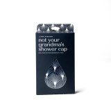 Lemon Lavender Not Your Grandma's Shower Cap - Navy