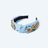 Sarah J Curtis Daisy Headband -  Soft Blue